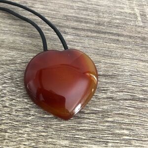 Heart Shaped Stone Necklace